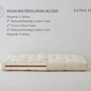 Full Double X Long Coconut Mattress Extra Firm - Vegan Cocopedic