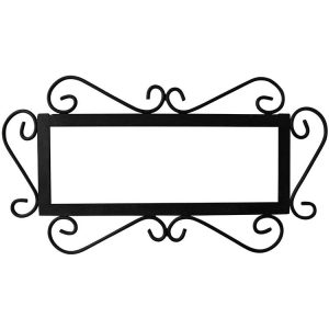Iron Frame for 4 Talavera House Numbers