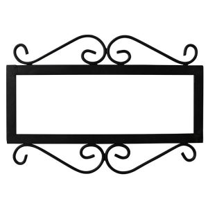 Iron Frame for 4 Talavera Relief House Numbers