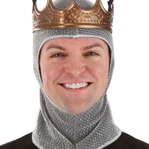 King Arthur Costume Crown & Hood Accessory