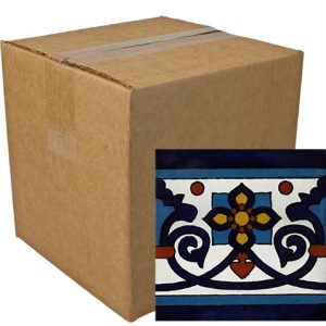 Malaga Azul Hand-Painted Talavera Tiles (Pack of 9)