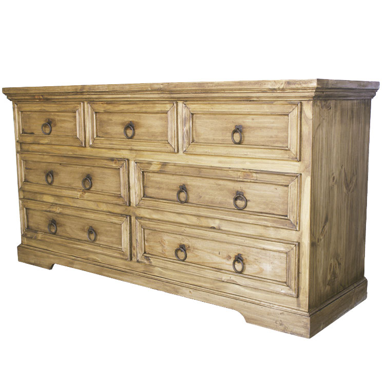Mexican Rustic Pine Wide Oasis Dresser