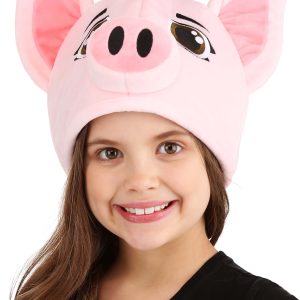 Pink Pig Costume Plush Hat