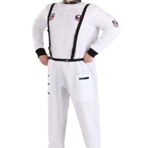 Plus Size Classic White Astronaut Costume for Adults