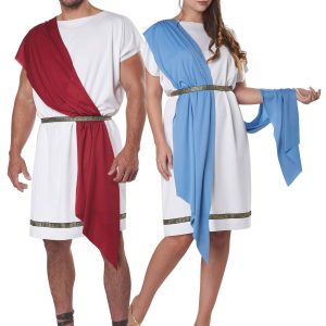Plus Size Party Toga Costume for Adults