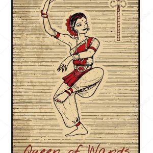Queen of wands illustration