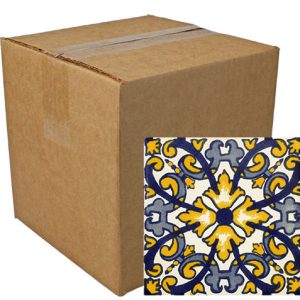 Realeza #4 Hand-Painted Talavera Tiles (Pack of 9)