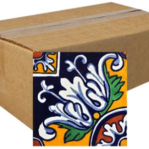 Romanesco Hand-Painted Talavera Tiles (Box of 40)