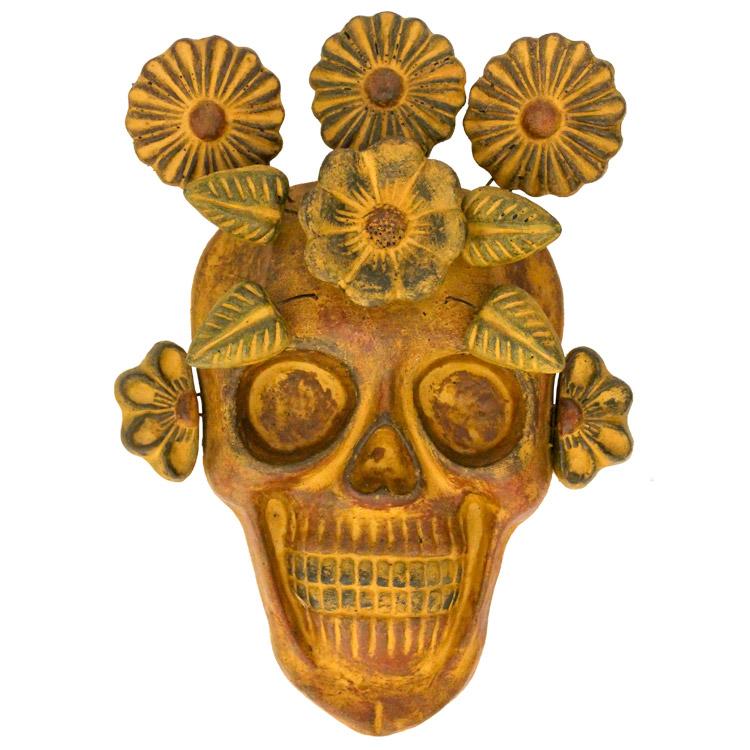 Skull Mask with Flowers