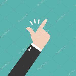 Snap of the fingers on green