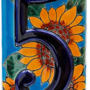 Talavera House Number 5:Blue Sunflowers