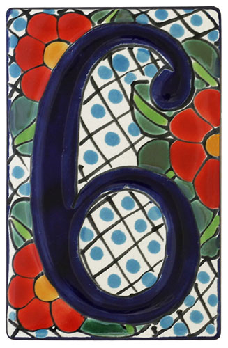 Talavera House Number 6:Red Blossoms