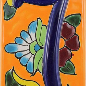 Talavera House Number 7:Orange Floral