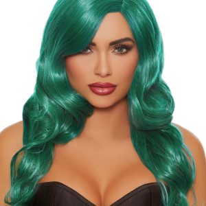 Teal: Long Wavy Wig