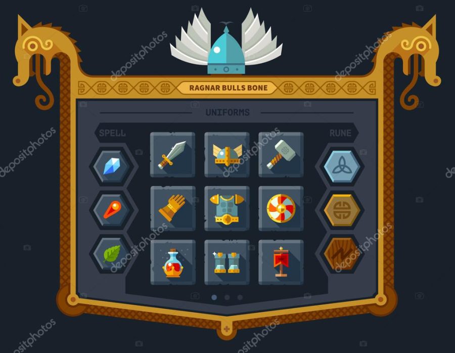 The user interface for the game