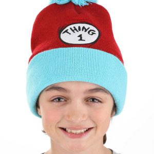Thing 1 Dr. Seuss Pom Beanie