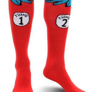 Thing 1 & 2 Costume Adult Socks