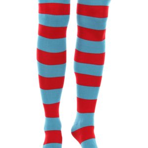 Thing 1 & Thing 2 Striped Knee High Socks
