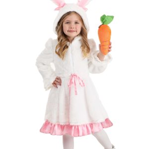 Toddler Fuzzy White Rabbit Costume