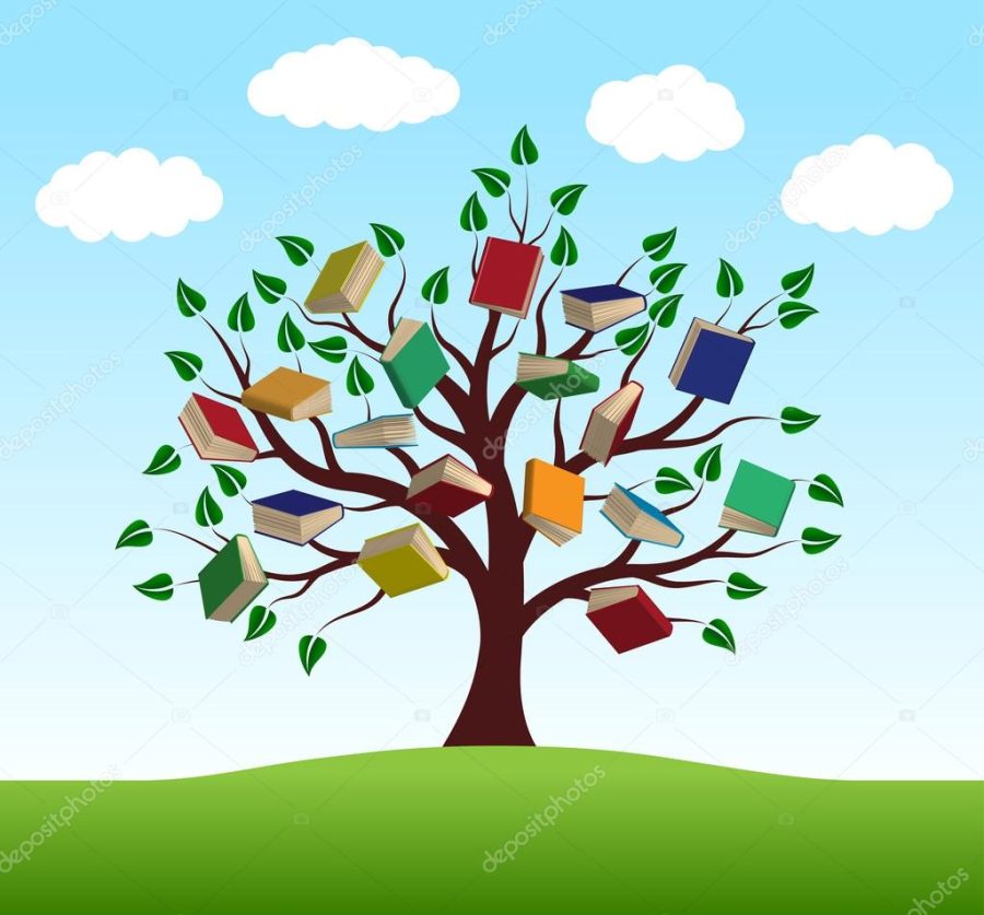 Tree of knowledge with books