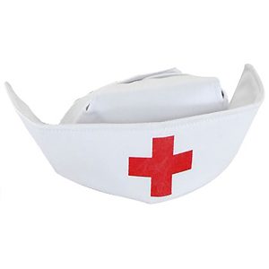 White Nurse Women's Costume Cap