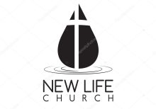 conceptual vector of the drop and leaf on a religious theme