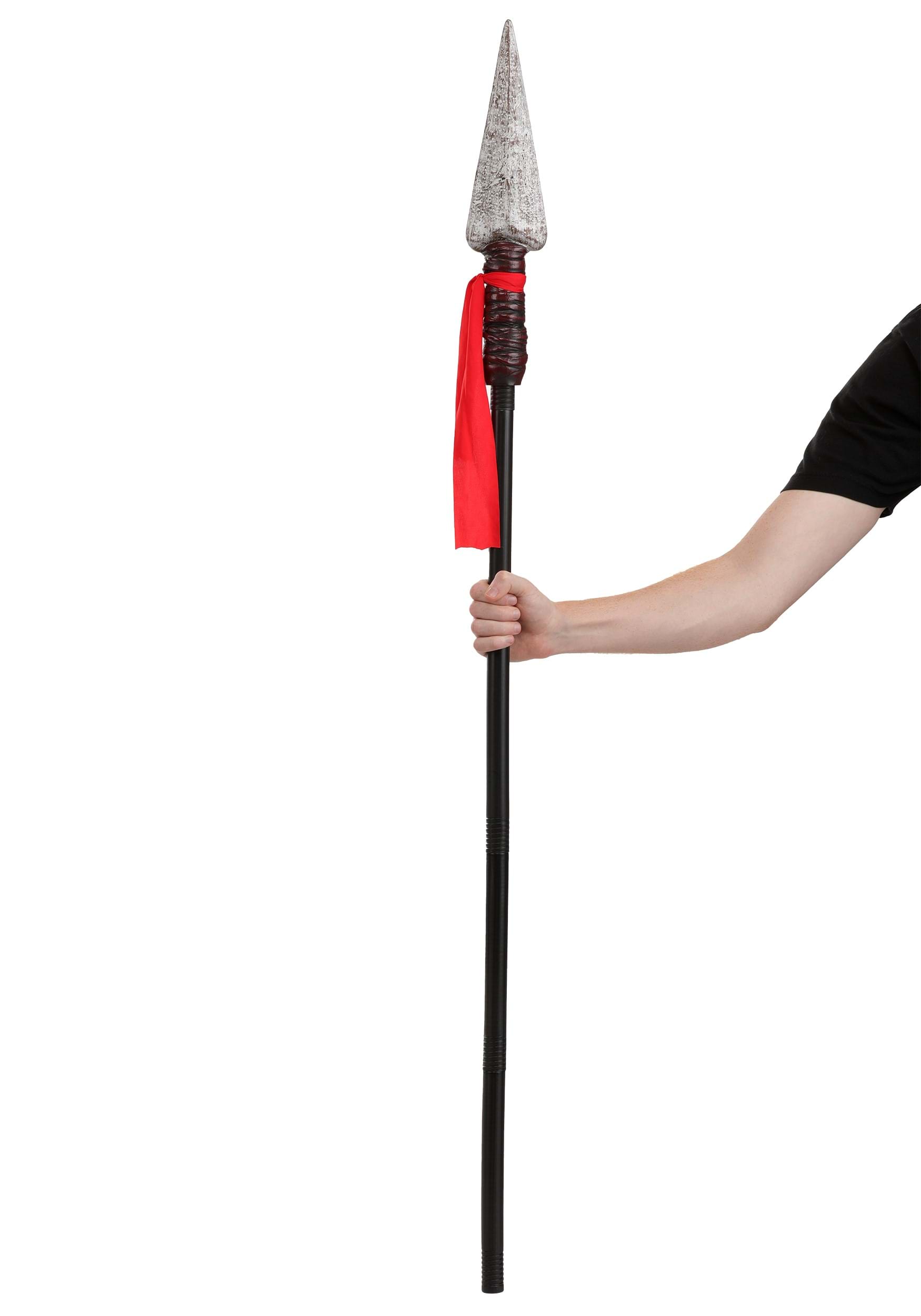 57-Inch Faux Stone Tip Spear Prop