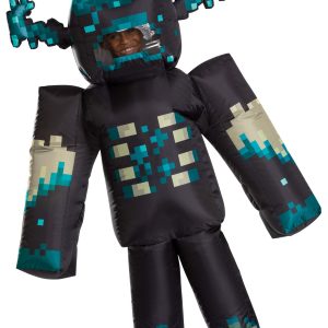 Kid's Minecraft Warden Inflatable Costume