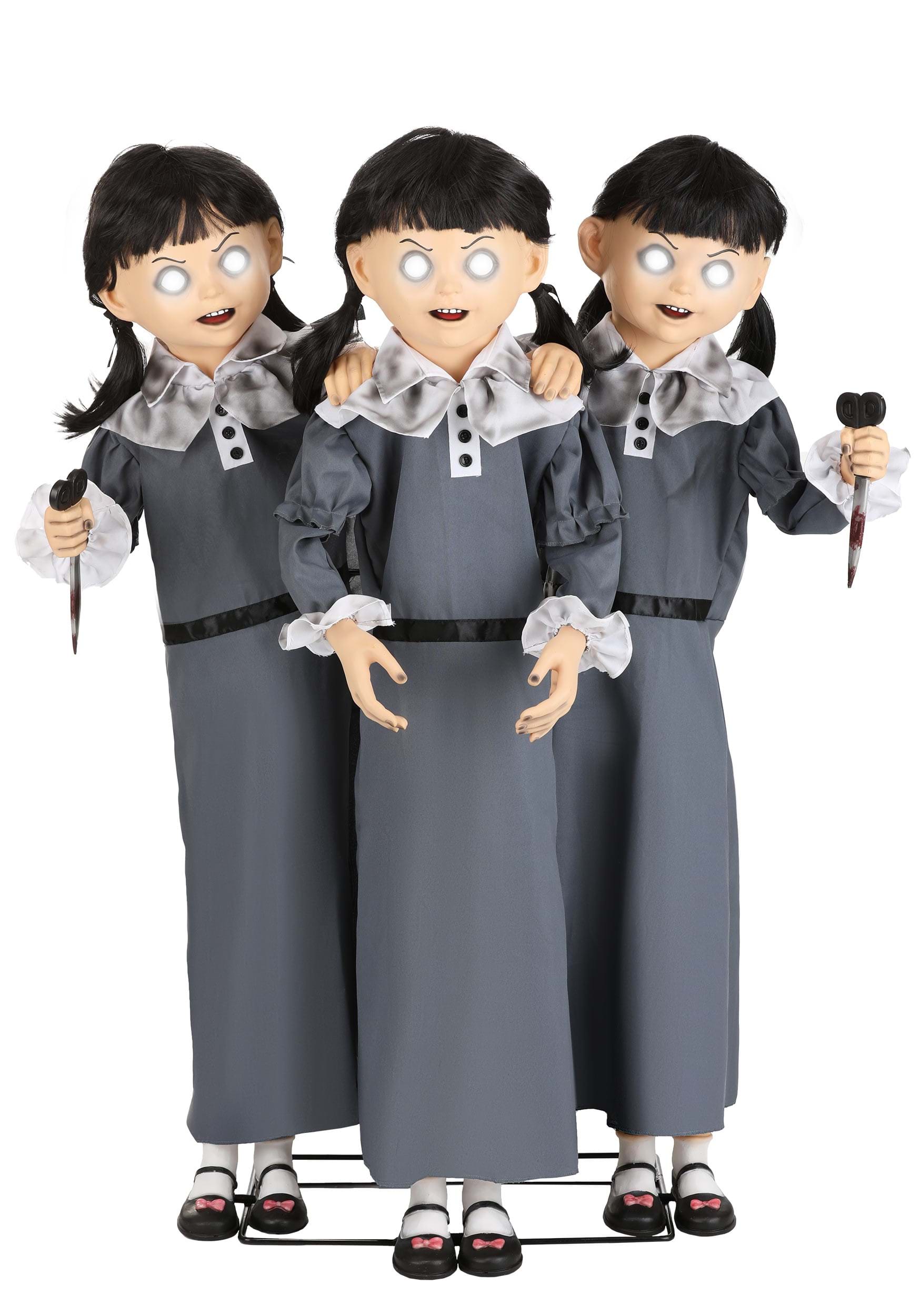 4FT Evil Triplets Animatronic Decoration