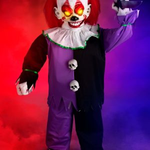 4FT Little Killer Clown Animatronic Decoration