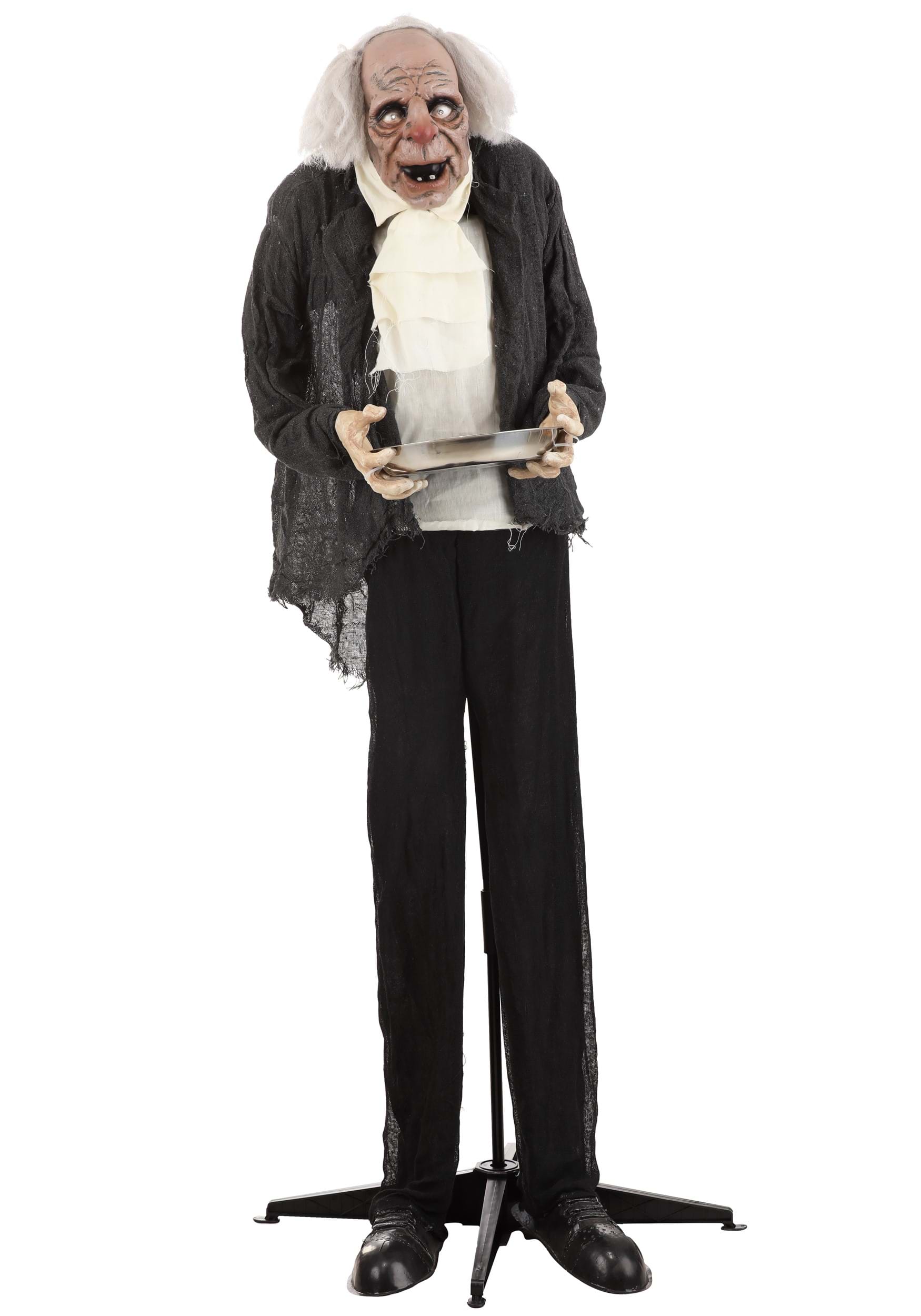 5FT Old Man Butler Greeting Animatronic Decoration