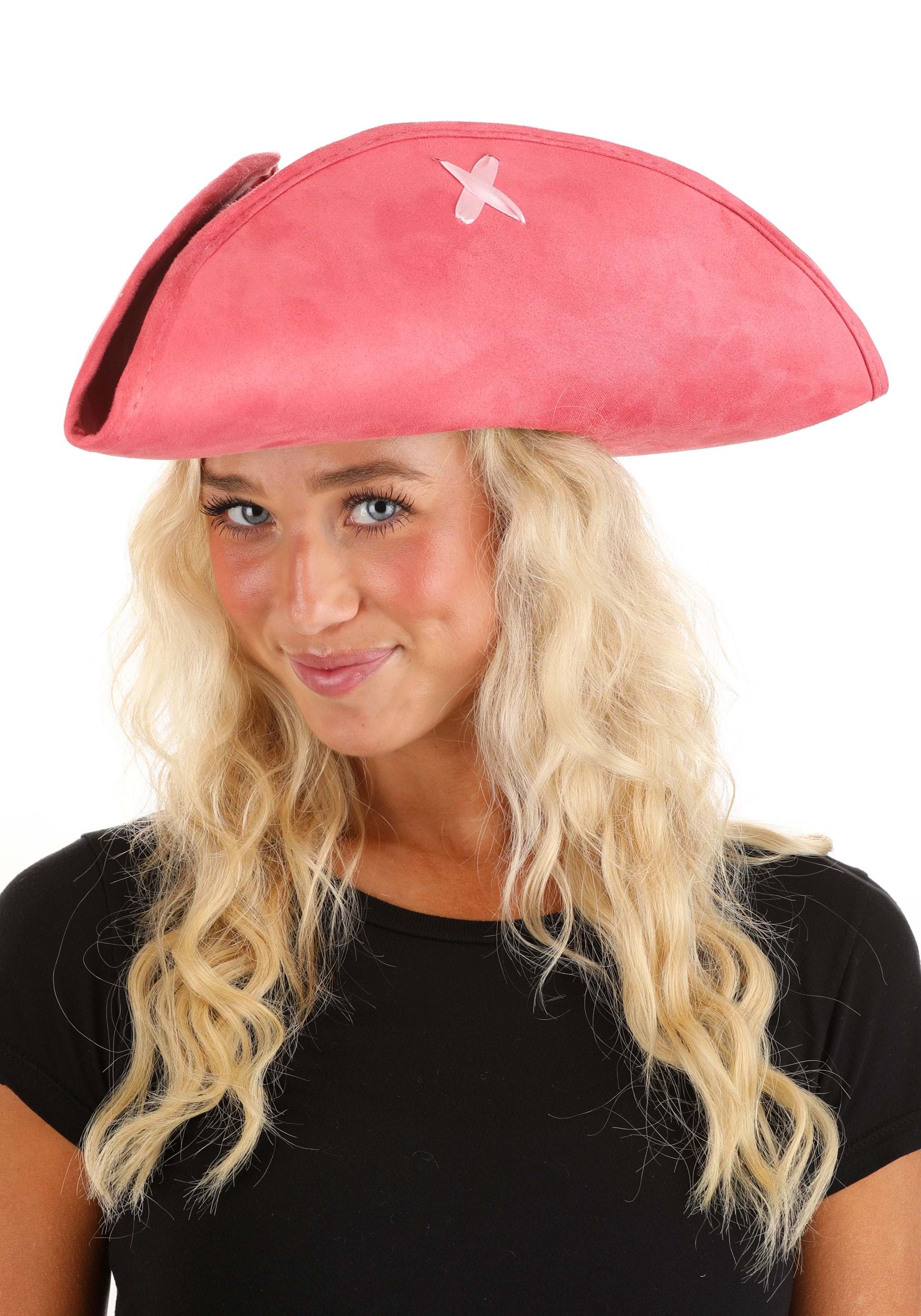 Pink Adult Tricorn Costume Hat