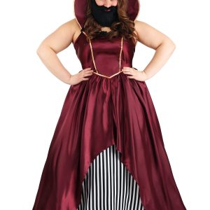 Plus Size Women's Bearded Lady Circus Costume