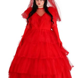 Plus Size Women's Red Wedding Dress