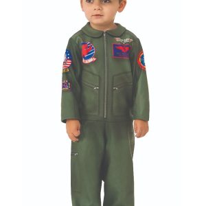 Toddler Top Gun Jumpsuit Costume