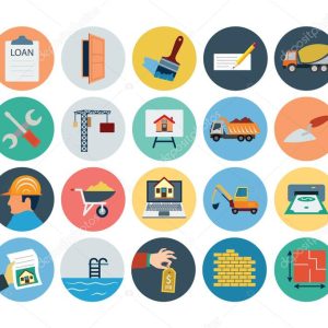 Flat Real Estate Vector Icons 3