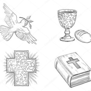 Icon set for easter