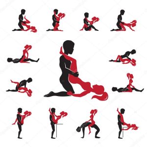 Love Positions Icons Set