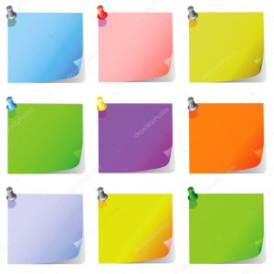 Post it, note paper vector