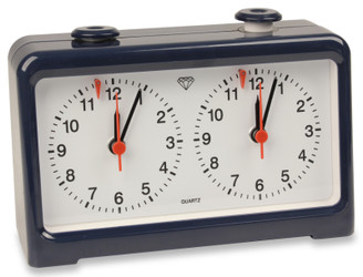 The Chess Store Easy-Read Diamond Quartz Chess Clock - Navy