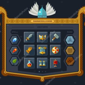 The user interface for the game