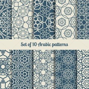 Vector arabic patterns