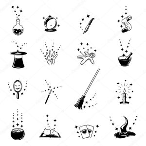 Vector magic icons set