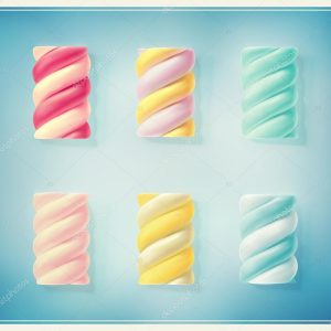 olorful twisted marshmallows