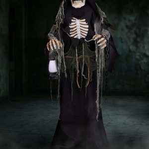 5.4FT Animated Wraithlike Reaper Halloween Decoration - Scream Saver
