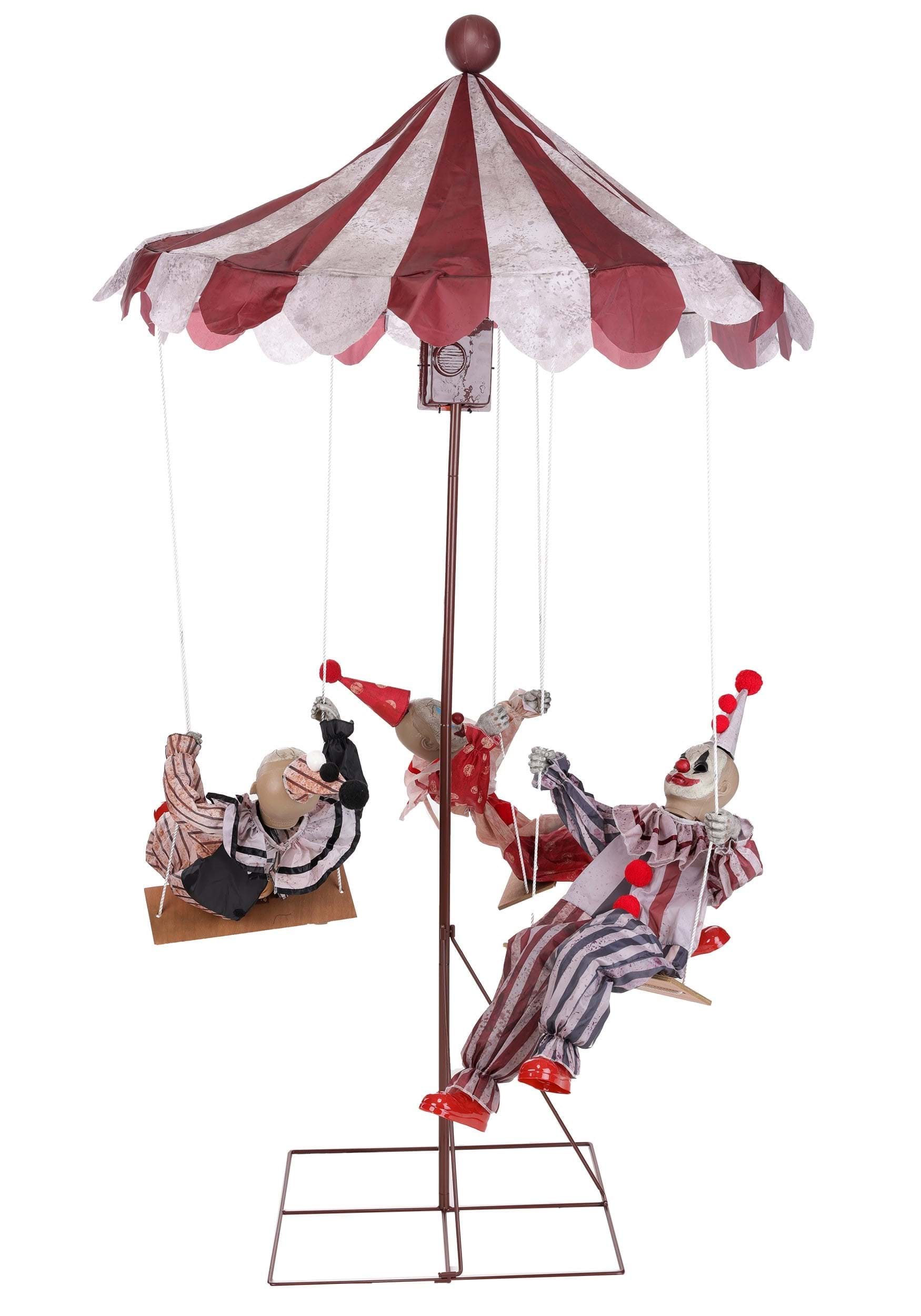6FT Clown Go Round Animated Decoration