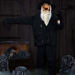 7FT Ghastly Gravedigger Animatronic Decoration - Tekky