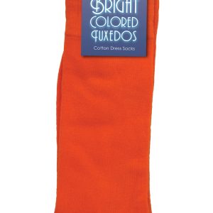 Bright Orange Costume Socks for Adults