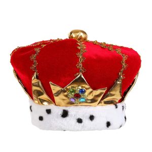 Kid's Royal Red King Costume Hat