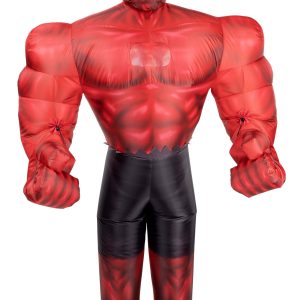 Men's Inflatable Marvel Red Hulk Costume